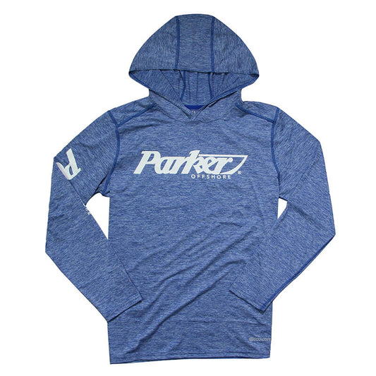 Cool Core LS Performance Hooded Tee - Royal Heather