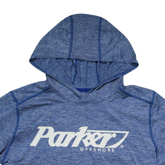 Cool Core LS Performance Hooded Tee - Royal Heather