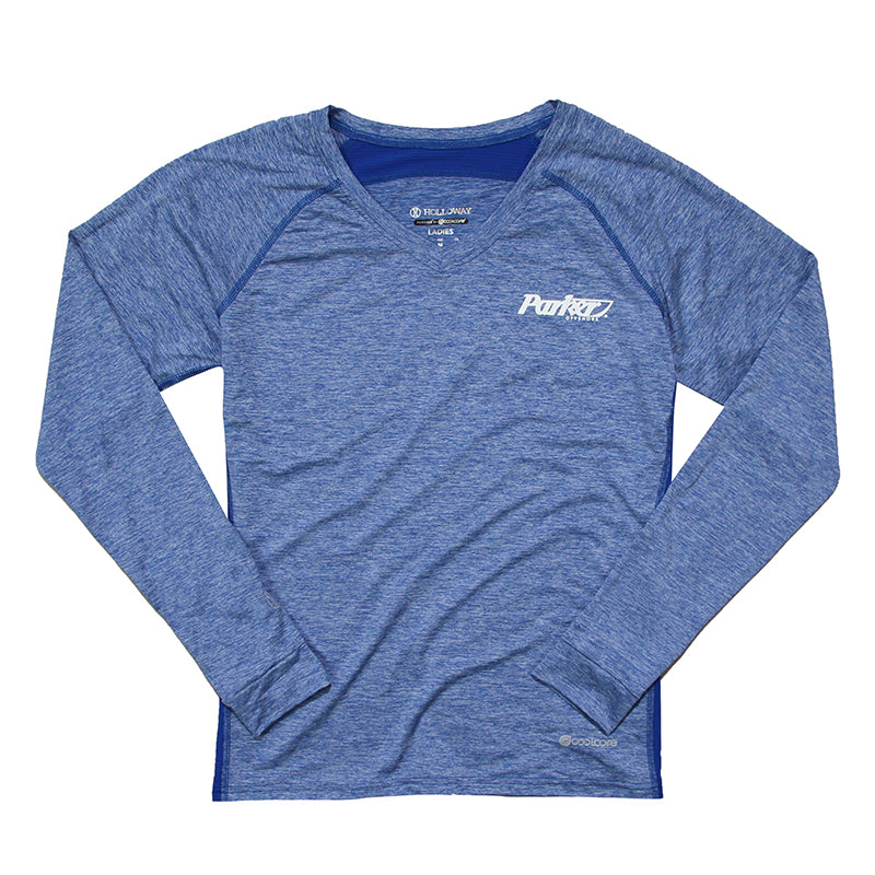 Women's Cool Core LS Tee - Royal Heather - CLEARANCE