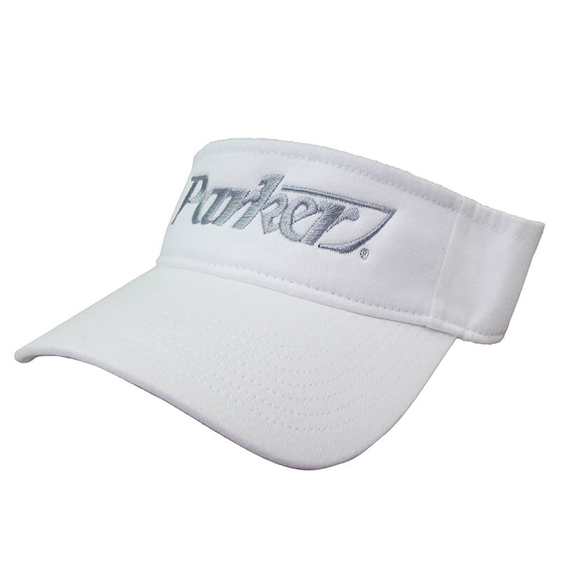 Washed Cotton Visor - White - CLEARANCE
