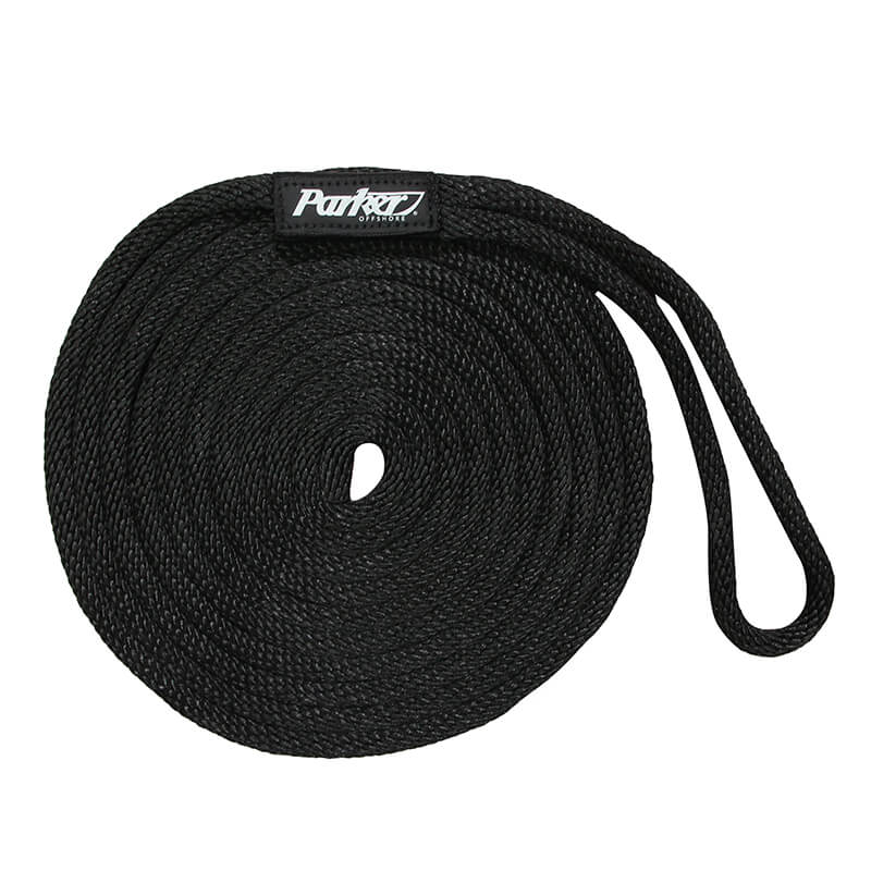 Barkline Ropes 1/2 x 20 Dockline Rope - Black – Parker Boats Gear